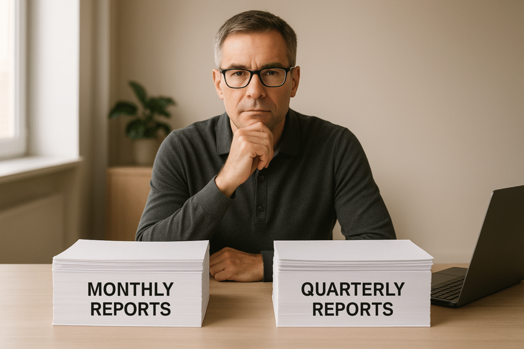 Quarterly vs. Monthly Stakeholder Reports